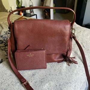 KATE SPADE PEBBLED LEATHER SET